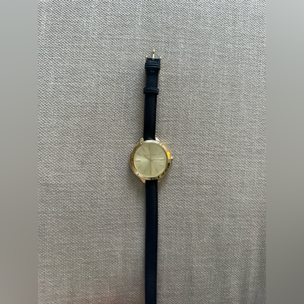 Michael Kors Navy Blue Leather Watch
